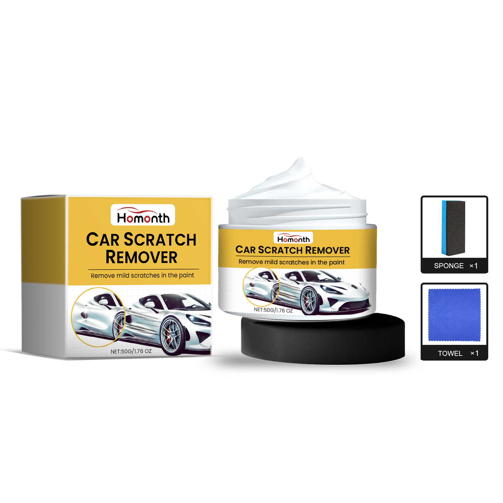 Scratch Repair Cream, Paint Coating Sealant Maintenance Balm