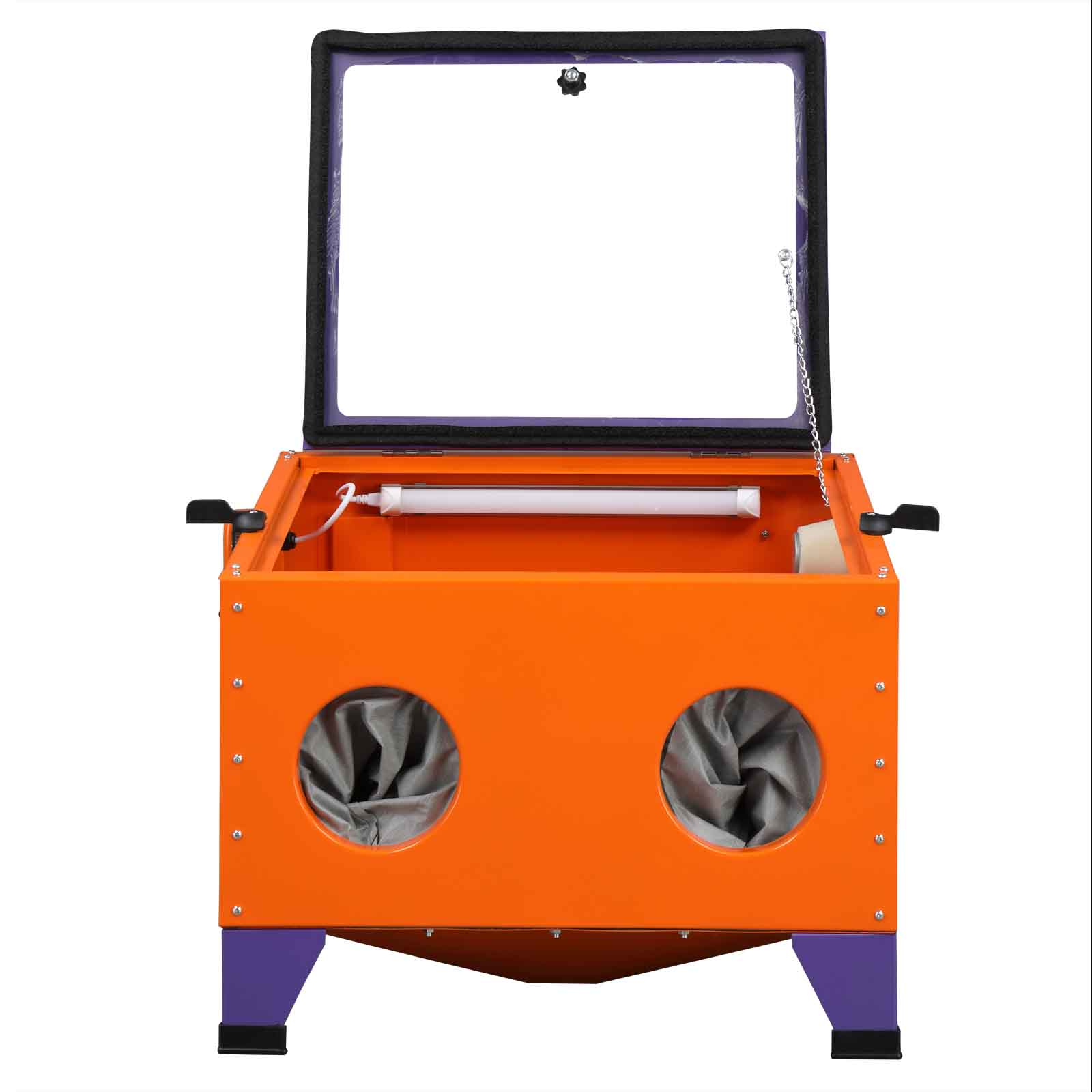 25 Gallon Bench Top Sandblaster Cabinet Steel Sand Blaster For Rust Paint Removal