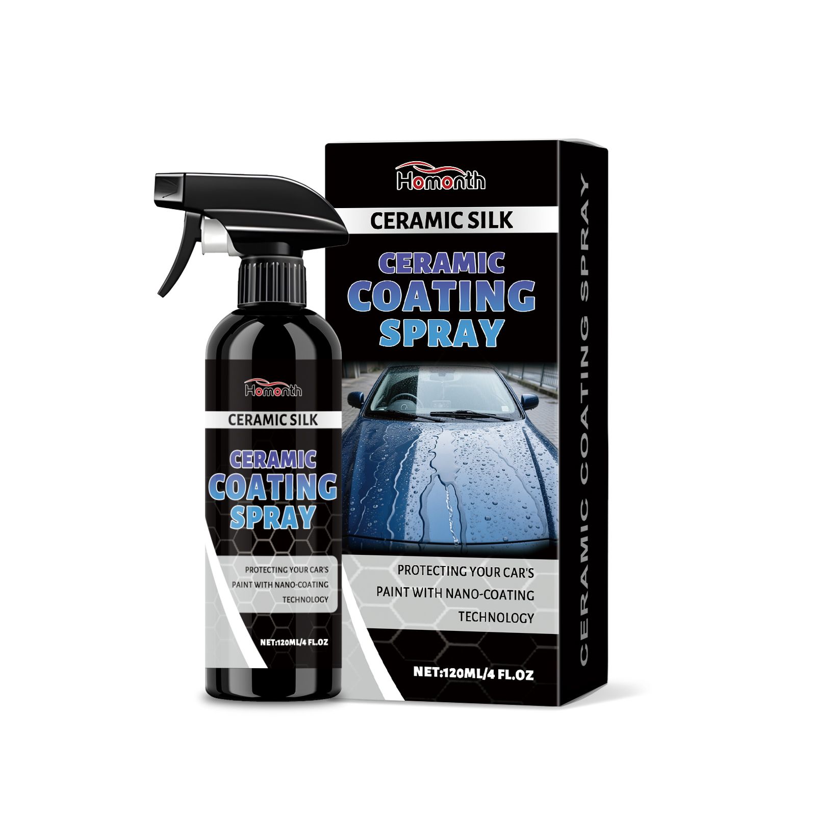 HOMONTH Automotive Ceramic Coating Spray, 120 ml / 1 Bottle