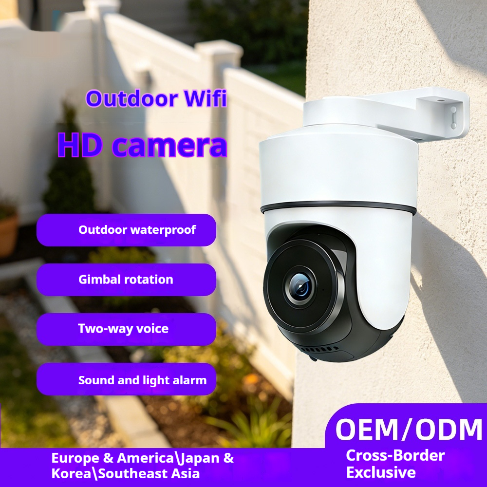 Dual-lens Home Surveillance Camera With Remote Access HD Resolution And Night Vision