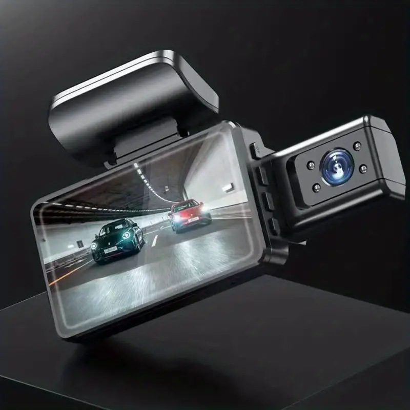 Dual-lens 3-inch Night Vision Dash Cam For In-vehicle Use