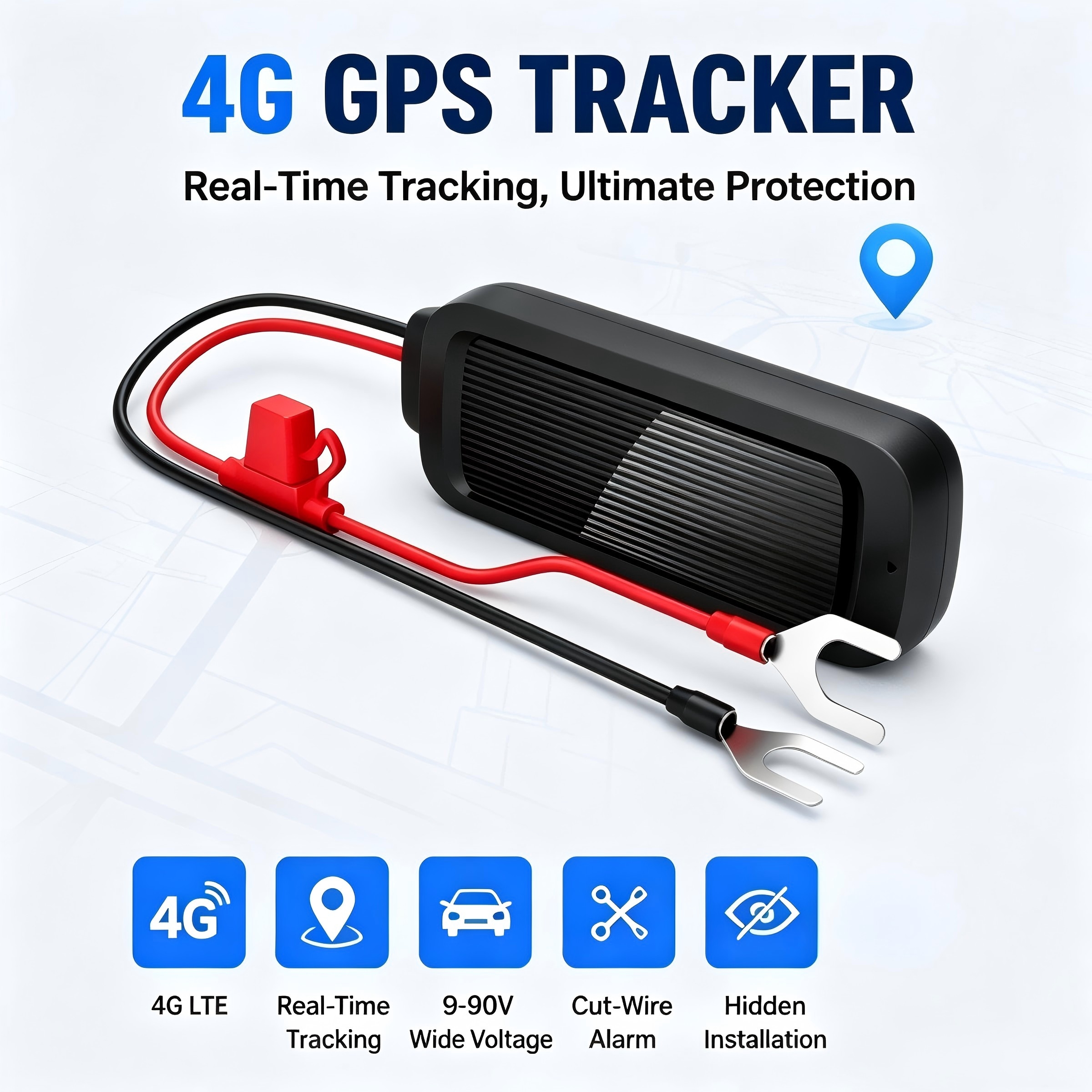 4G GPS Tracker For Car Motorcycle Truck Van Real Time Vehicle Tracking Anti Theft Cut…