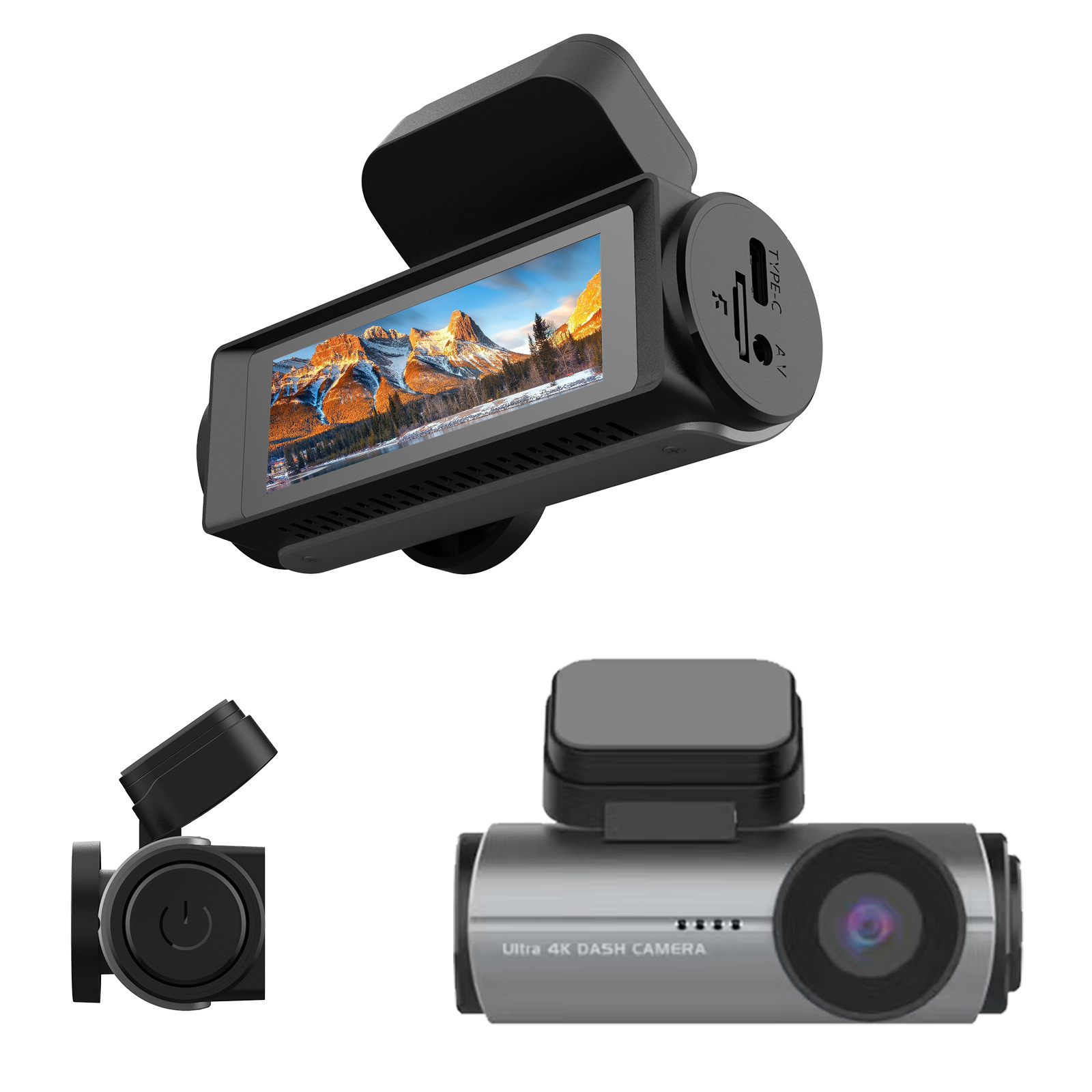 4K Ultra WiFi Car Dash Cam 4K1080P Front And Rear