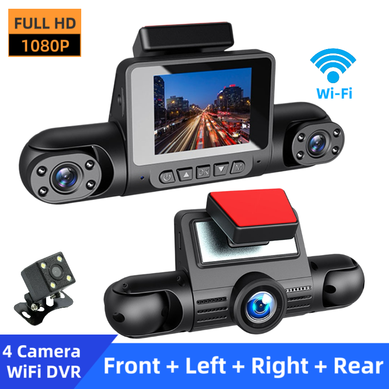 1080P High-definition Driving Recorder With Four Lenses, High-definition Night Vision…