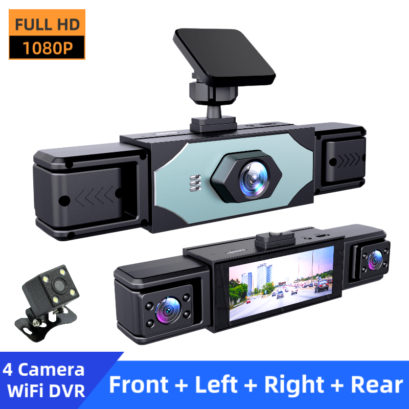 1080P High-definition Driving Recorder With Four Lenses, High-definition Night Vision…