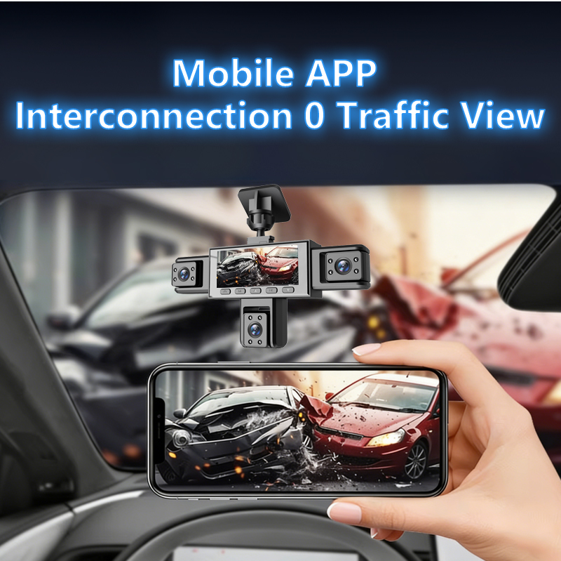 Five Camera Driving Recorder, 1080P High-definition Night Vision, Mobile App For Viewing…
