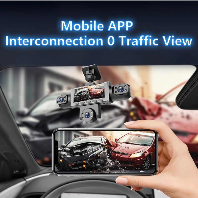 Five Camera Driving Recorder, 1080P High-definition Night Vision, Mobile App For Viewing…