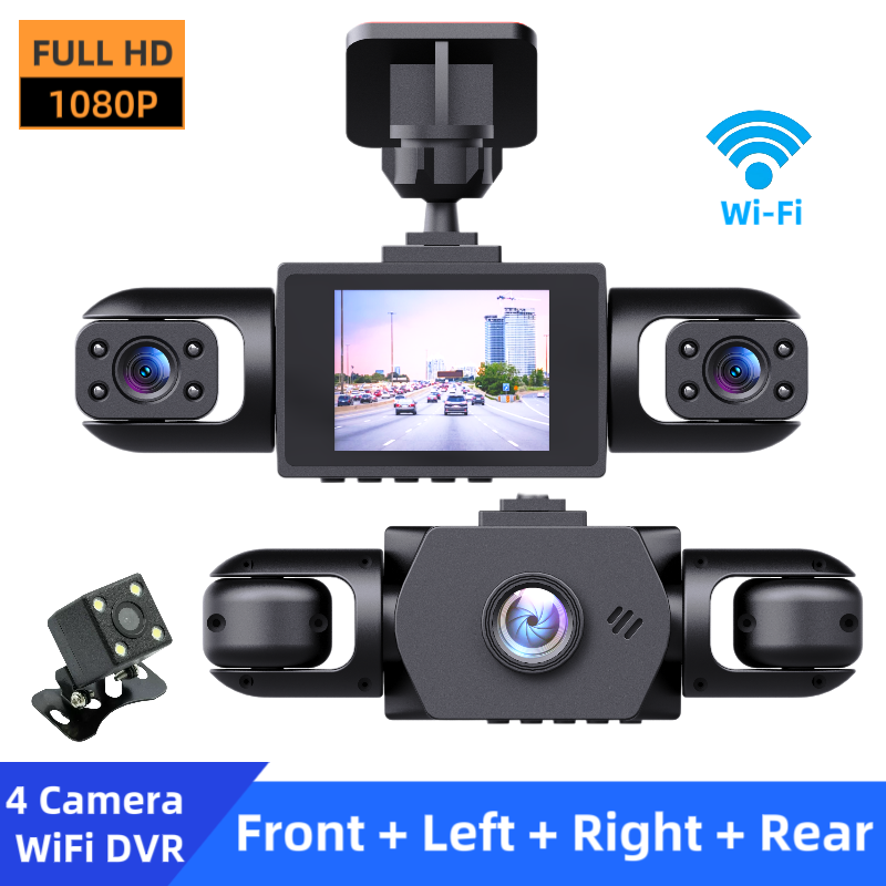 1080P High-definition Driving Recorder With Four Lenses, High-definition Night Vision…