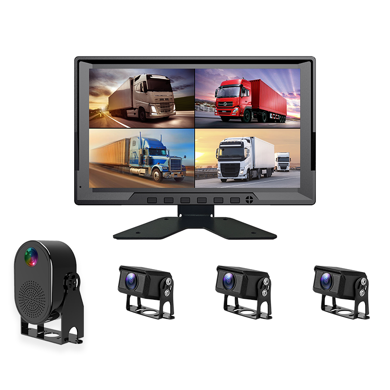 10-inch 4CH All-in-One Truck & Fleet Monitor Vehicle Surveillance System