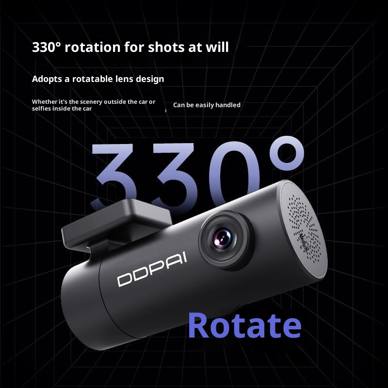 Mini Lite Driving Recorder 1296p Ultra-clear Night Vision Line-free Panoramic Parking…
