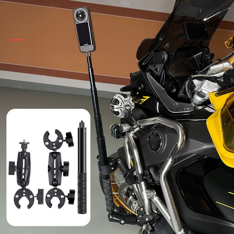 Motorcycle Mount Selfie Stick For Insta360 ONE X X2 X3 X4 Air X5 DJI Osmo 360