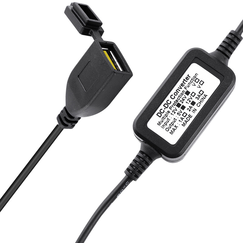 Waterproof Motorbike Motorcycle Power Adapter USB Charger Socket For GPS 12V-24V
