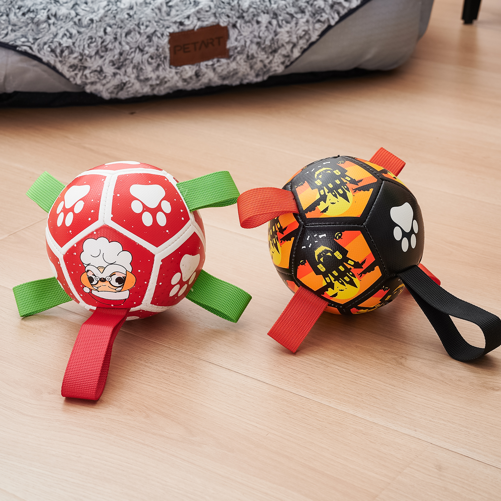 Dog Toy Ball For Christmas And Halloween, Training Soccer Ball, Pet Toy, Interactive Pull…