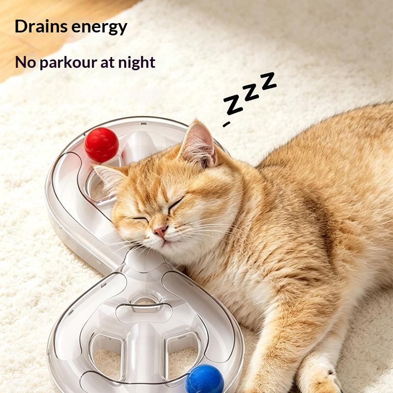Cat Turntable Trackball Cat Teaser Wand Toy