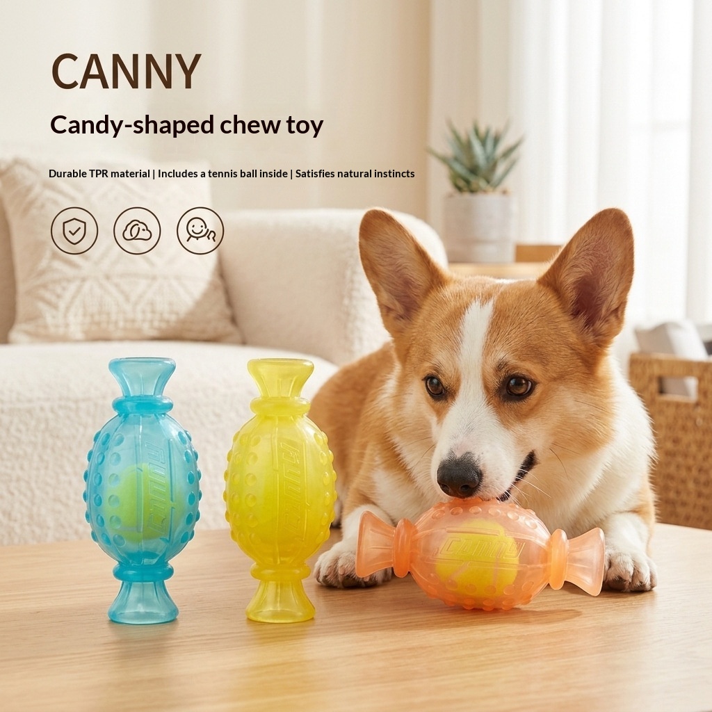 Dog Toy Candy Tennis Ball Glowing