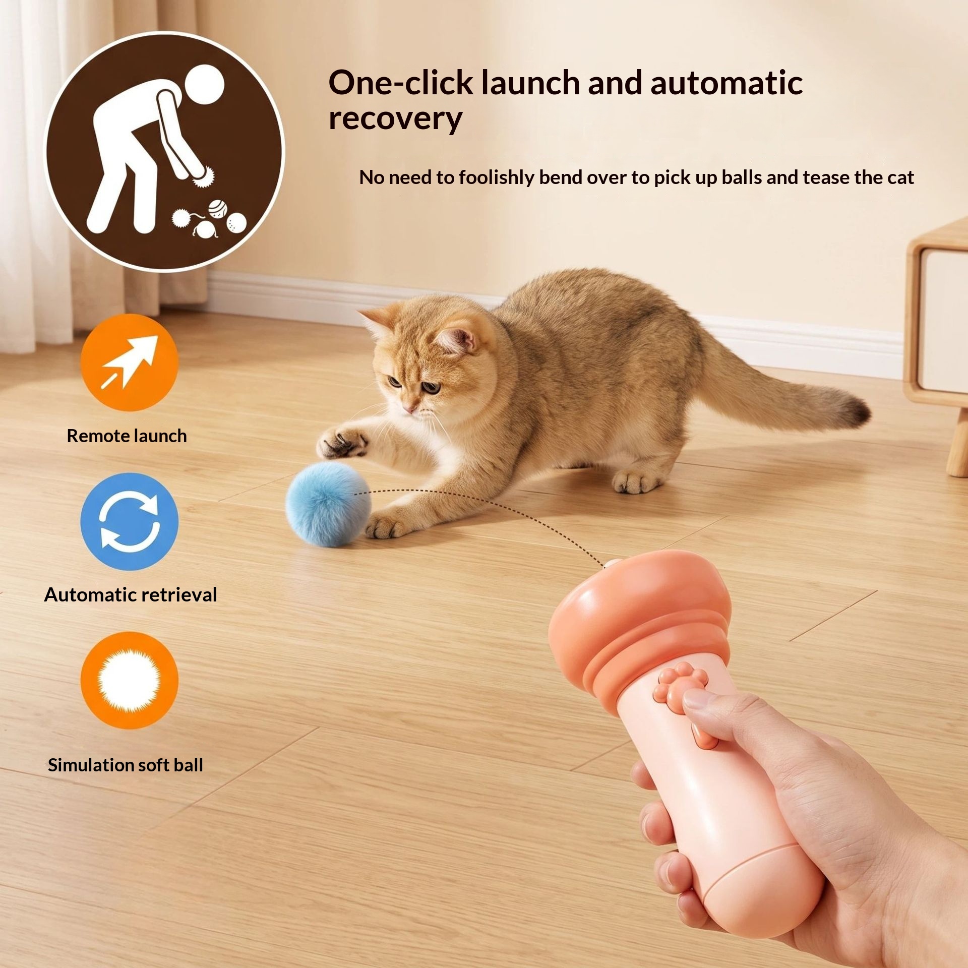 Electric Cat Teaser With A Bell Is Physically Exhausting