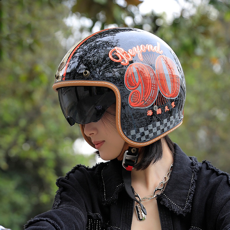 Retro Helmet Motorcycle Half Helmet