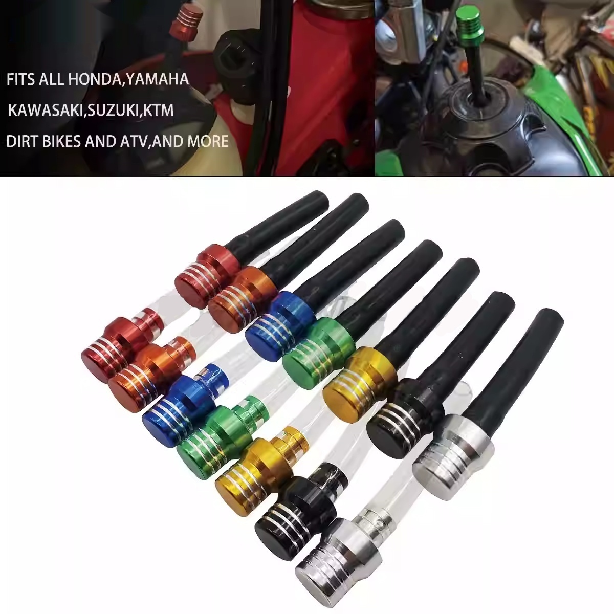 Motorcycle Parts Aluminum Alloy One-Way Breather Valve Fuel Tank Cap