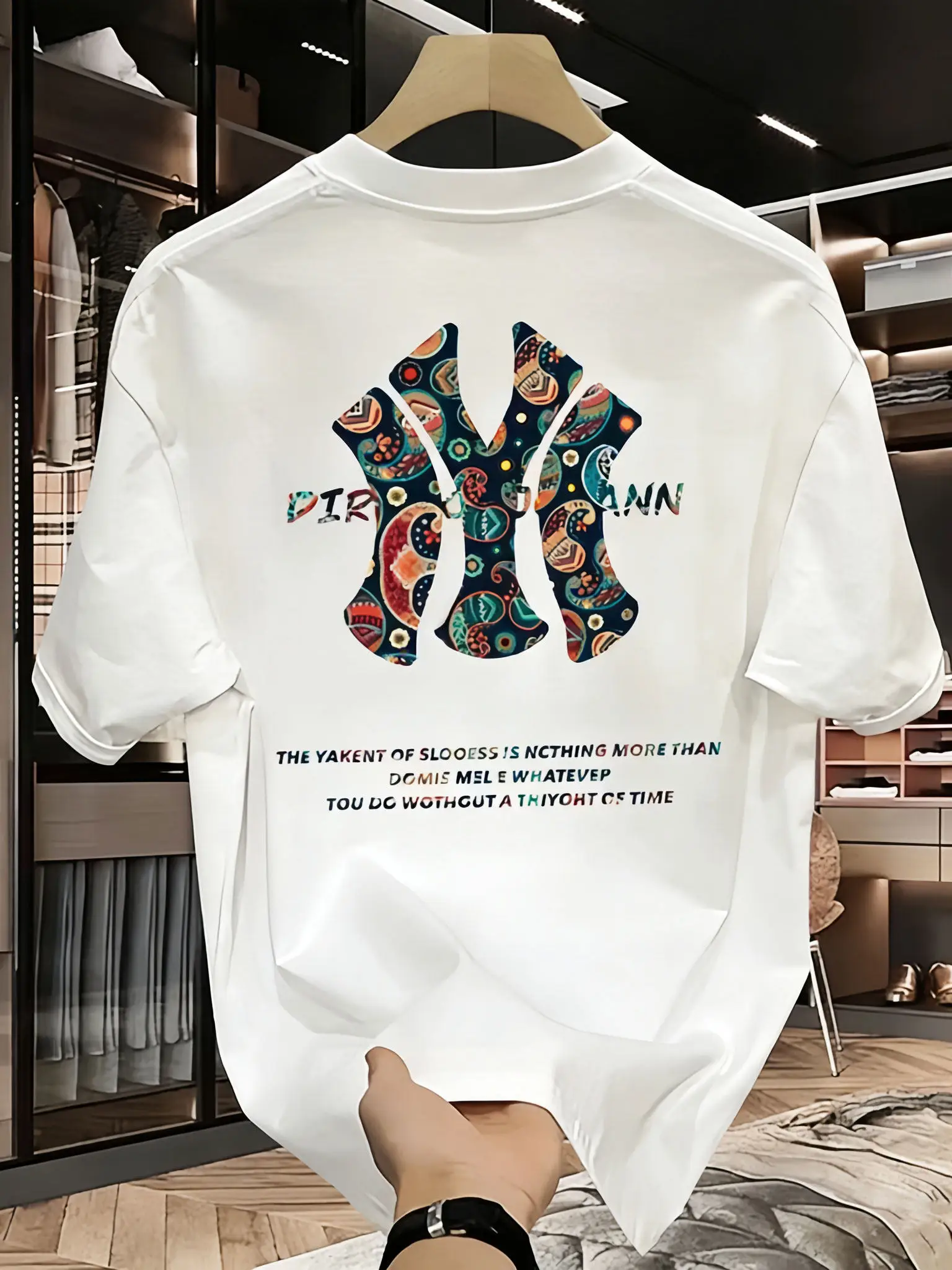 Men's summer printed T-shirt - High-quality, casual, versatile and trendy loose-fitting…