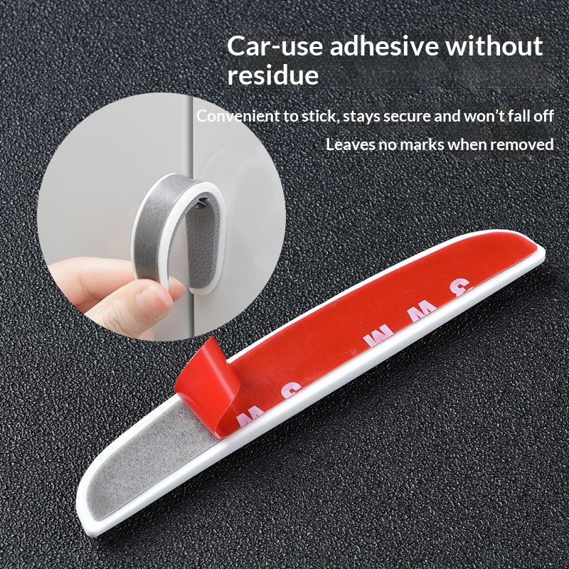 Universal Car Bumper Strips For Rearview Mirrors Anti-Collision Rubber Strips