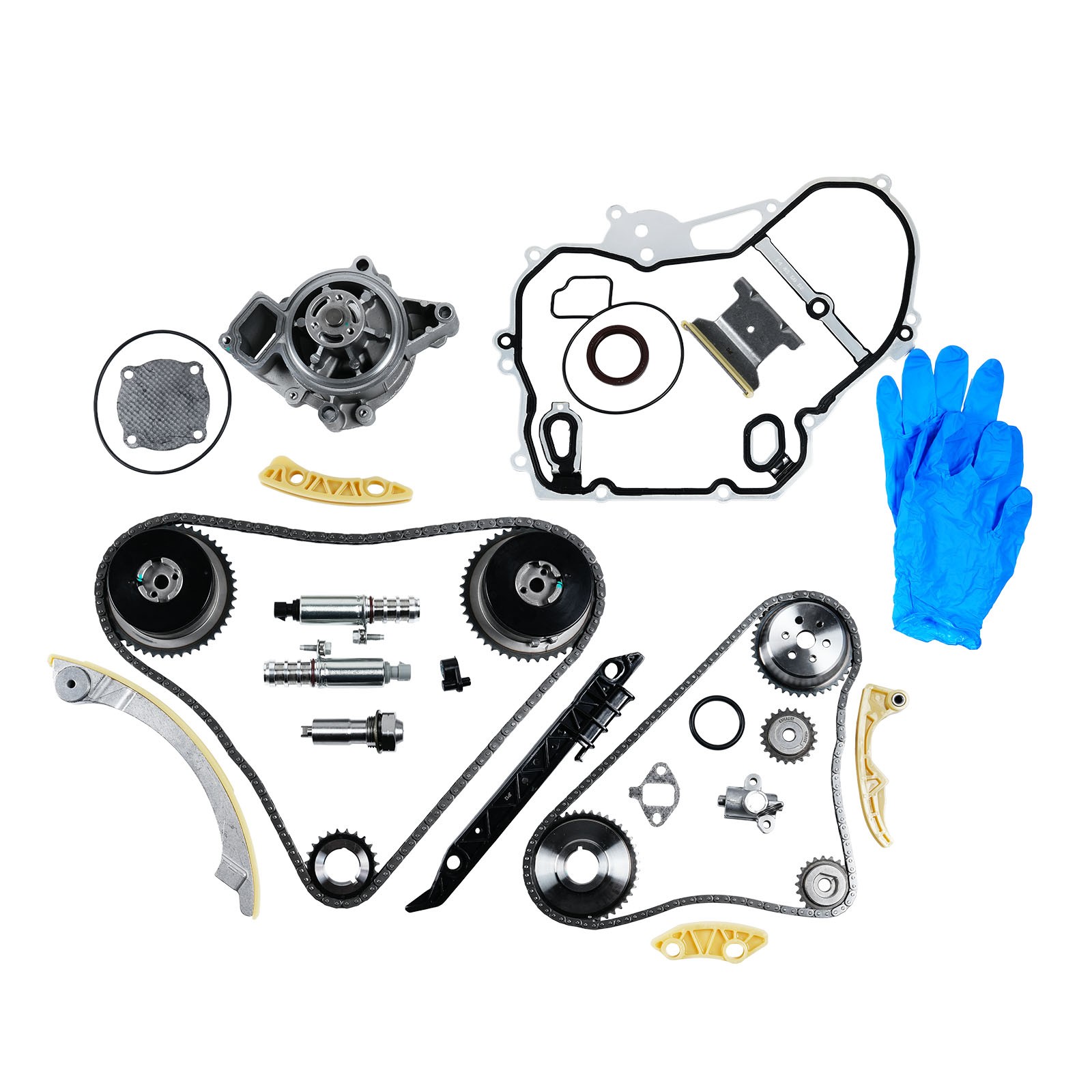 Timing Chain Kit Water Pump VVT Gear For 09-17 Chevy Equinox Buick GMC 2.4L 2.2L