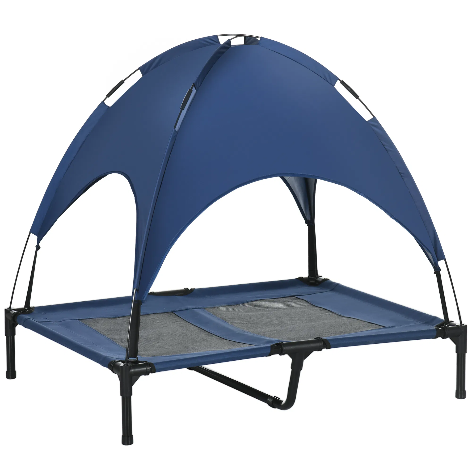 Elevated Dog Bed with Canopy, Portable Raised Dog Cot for L Sized Dogs, Indoor & Outdoor…