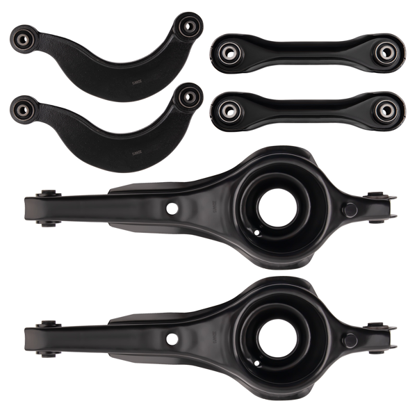 6-Pack Rear Lower Forward Trailing Arm & Upper Control Arms Fit For Ford Focus
