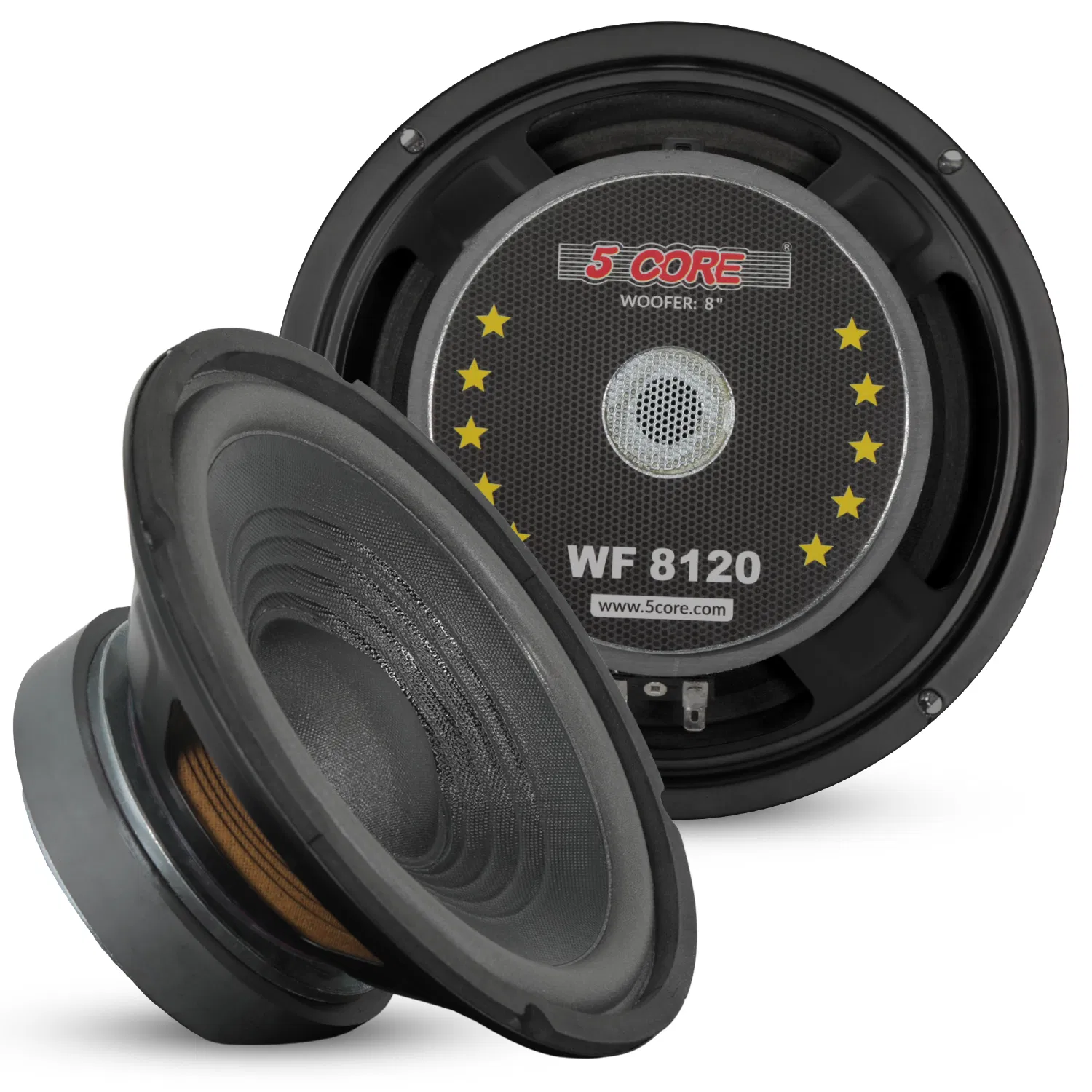 5 Core 8 Inch Woofer 200W Car Audio Subwoofer 8 or 4 Ohm Impedance Replacement Deep Bass…