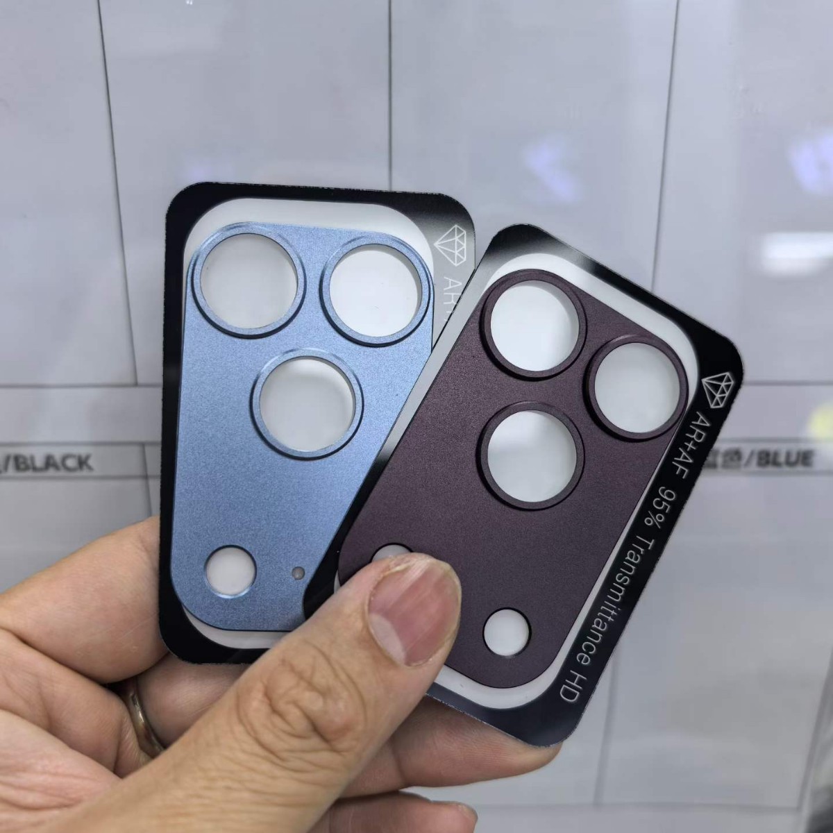 All-in-one Matte Hollowed-out Metal Armor Phone Lens Protector