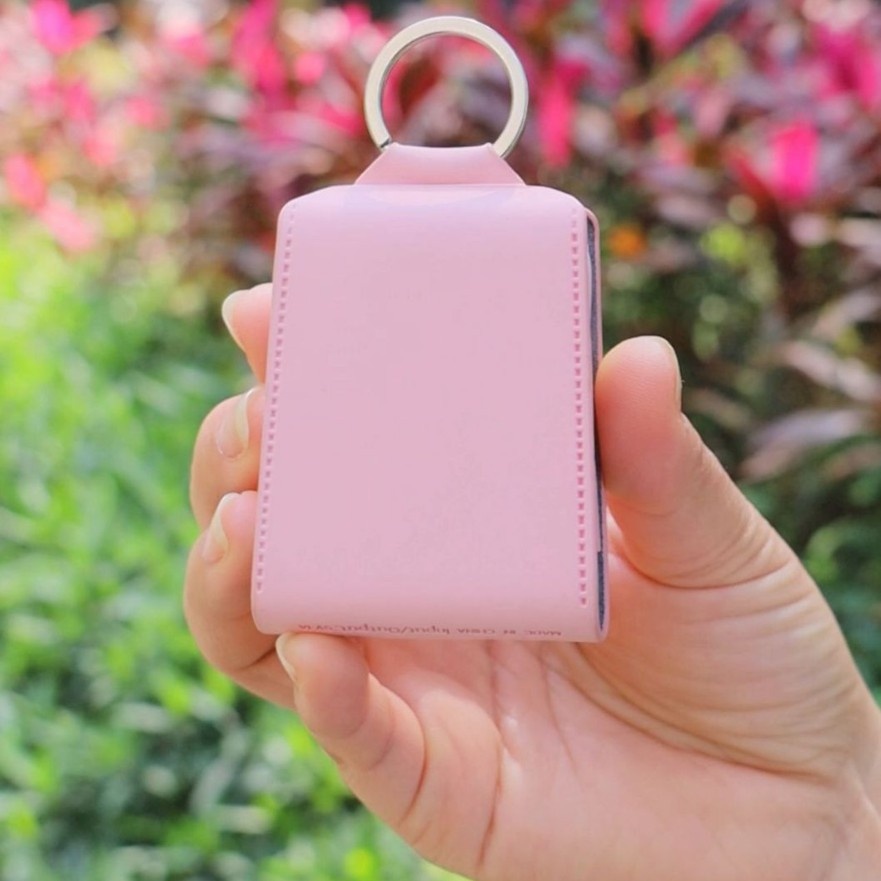 Mini Keyring Power Bank With Built-in Dual Cables