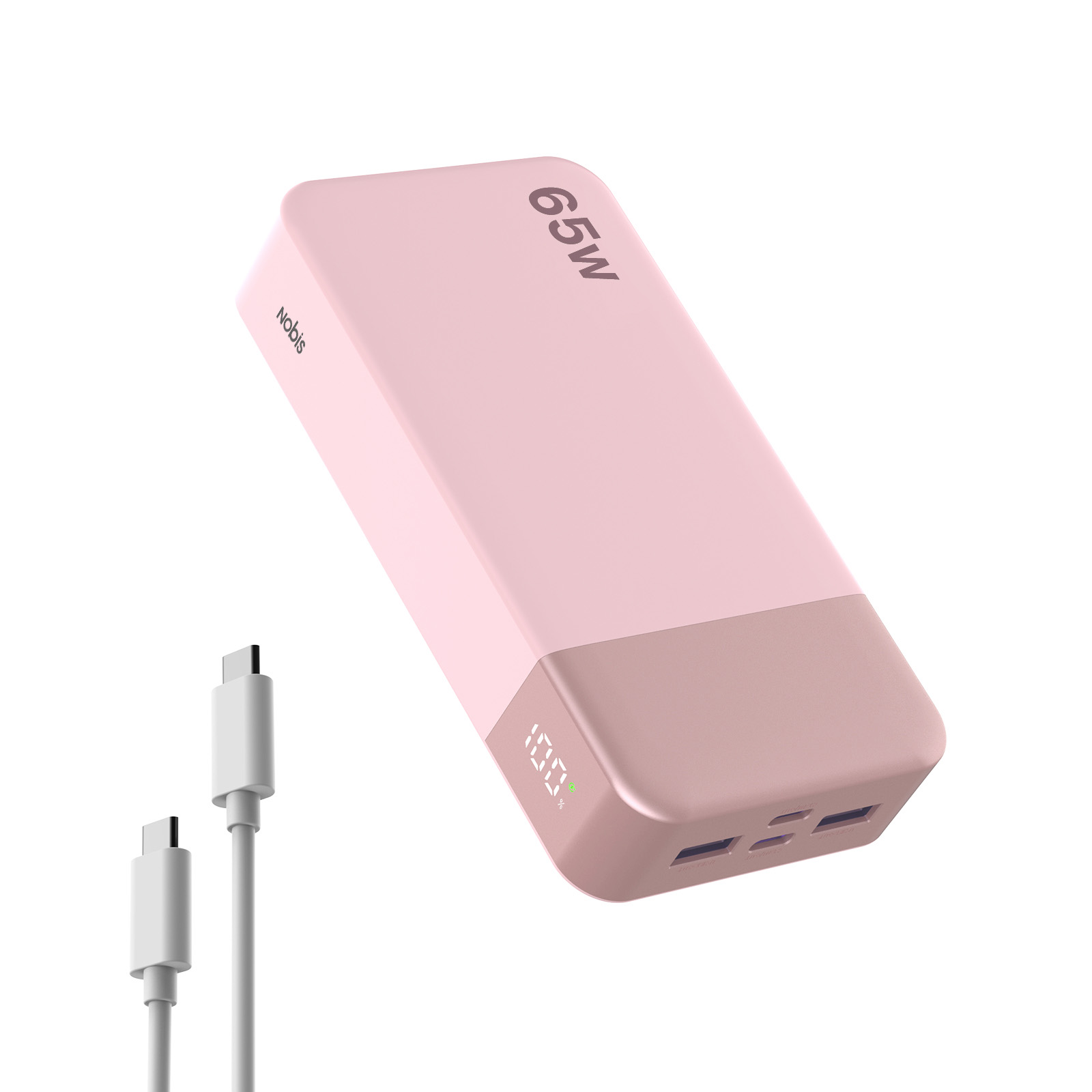 N Obis Portable Charger, 65W PD Fast Charging 20000mAh Type-C Small Compact Power Bank…