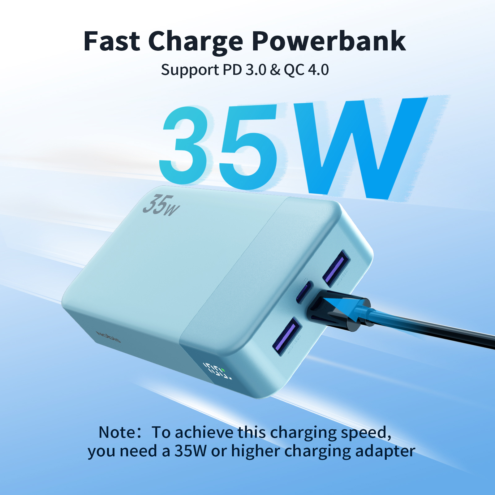 Australia Overseas Warehouse N OBIS 35W 20000mAh Type-C Fast Charging Portable Power Bank…