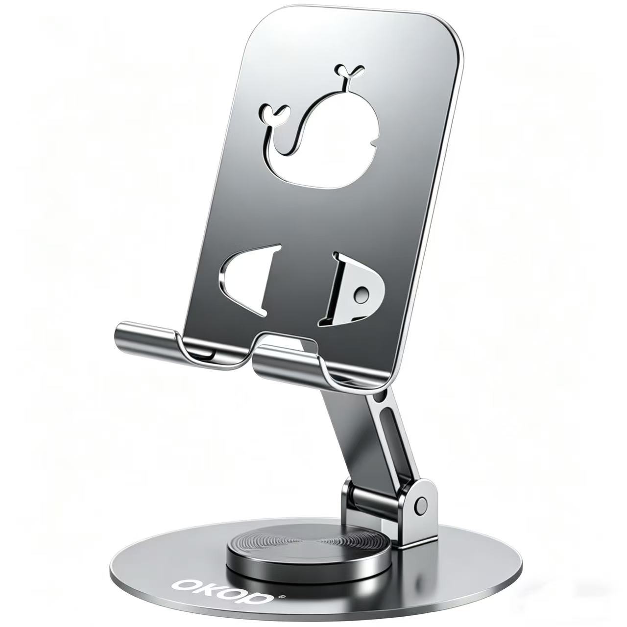 KP-934 Metal Desktop Phone Tablet Stand Adjustable Foldable Rotatable Ideal For Streaming…