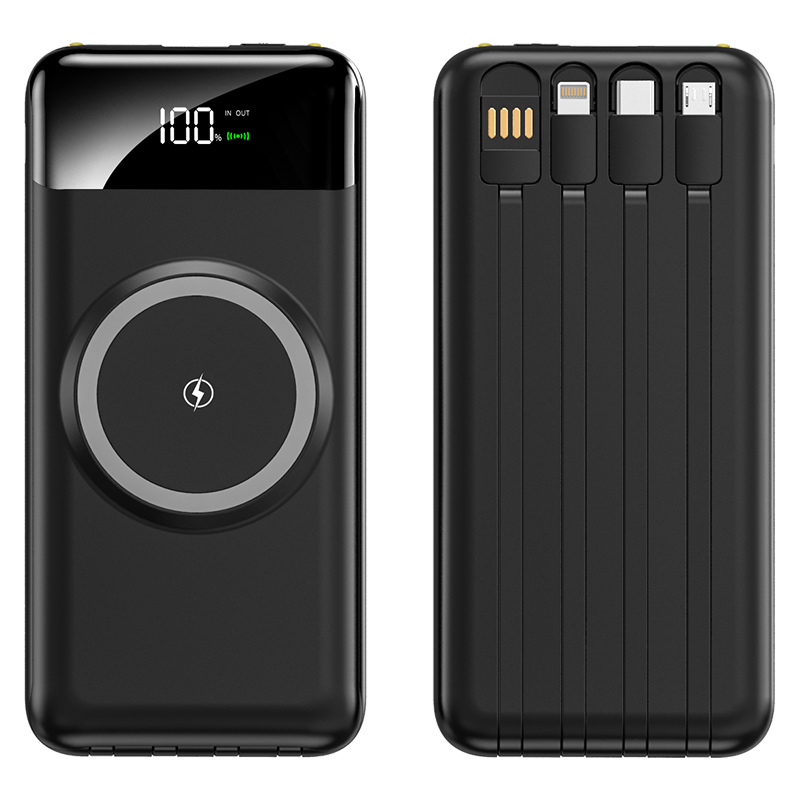 KP-711 Best-selling 10,000mAh Power Bank With Digital Battery Display Wireless Charging…