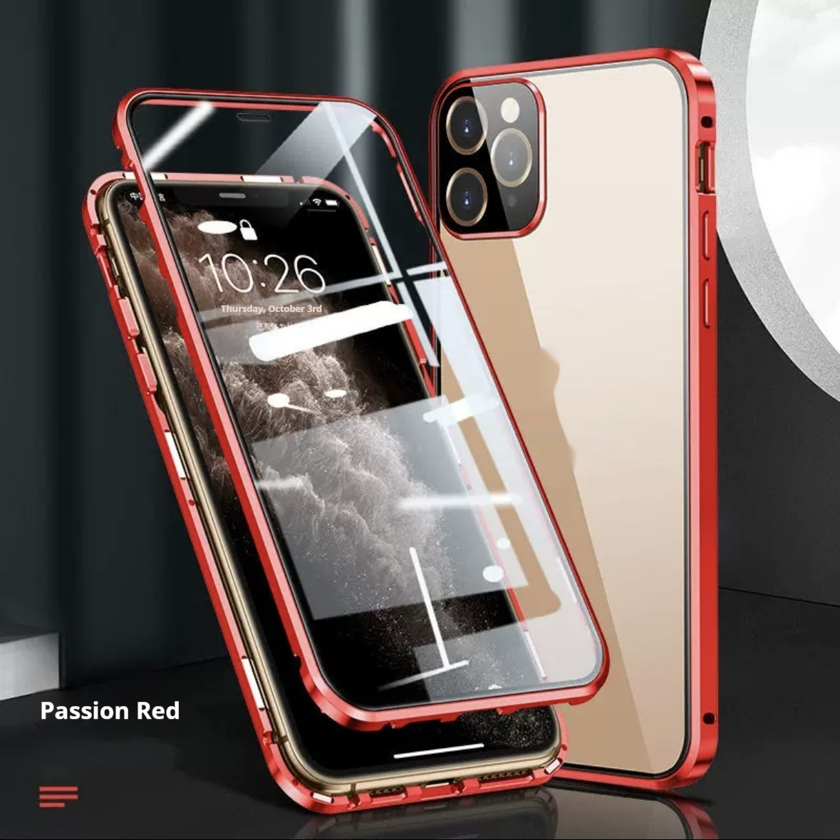 Magneto Double-sided Glass Full-body Phone Case