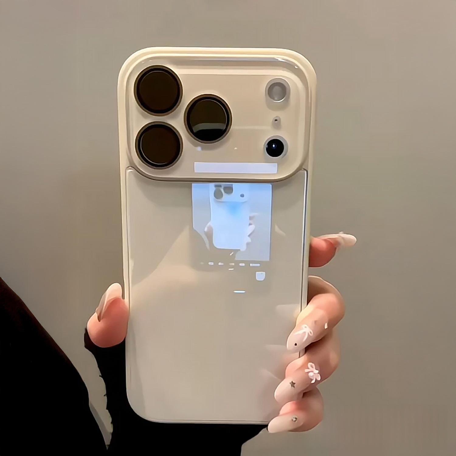 Suitable For Phone Case Macaron Ice-feel Glass Case