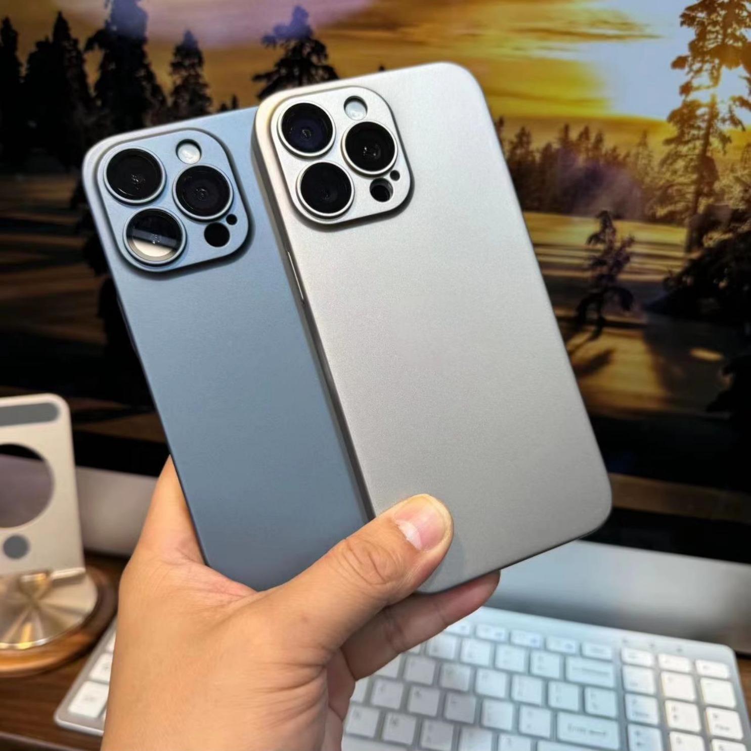 Phone CaseLens Protector Skin-feel Matte PC Case
