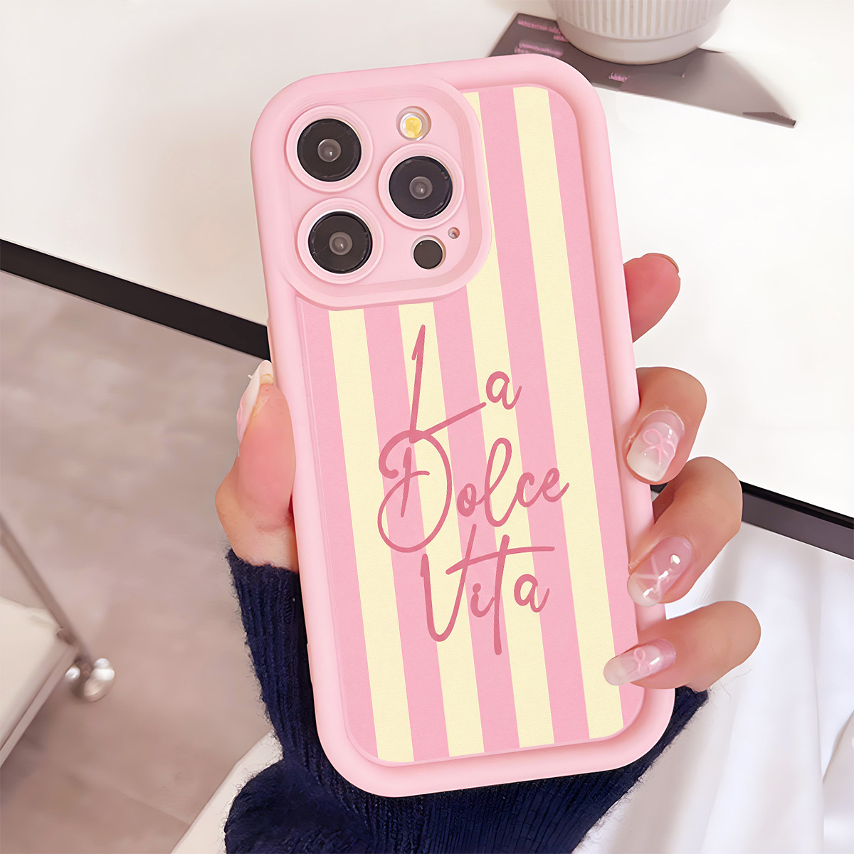 Silicon Carbide Ladder Sky Eye Groove Phone Case