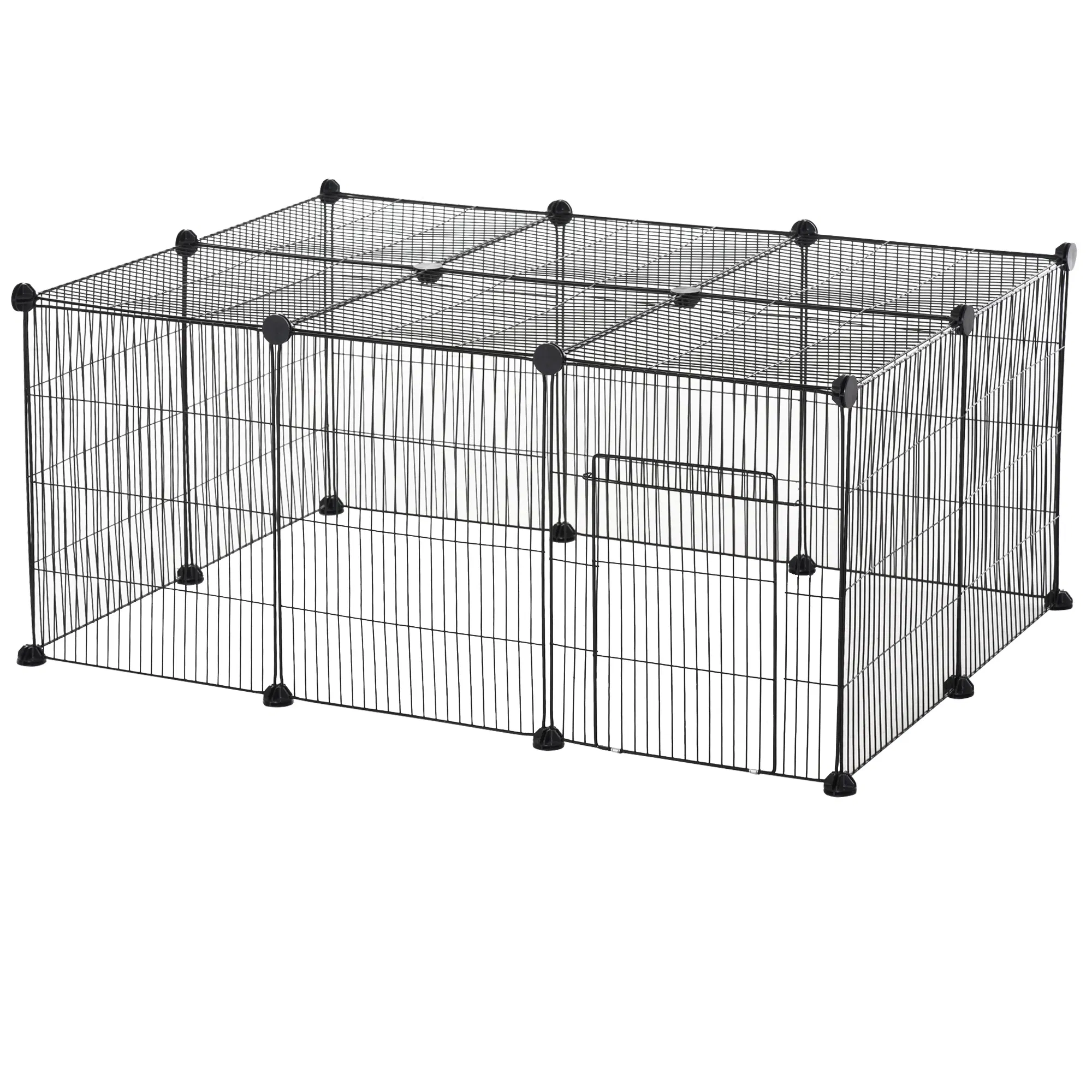 Small Animal Cage for Bunny, Guinea Pig, Chinchilla, Hedgehog, Portable Pet Enclosure…