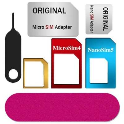 Metal SIM Support Sleeve Card Slot Standard To Micro SIM Phone Restorer Aluminum Alloy…