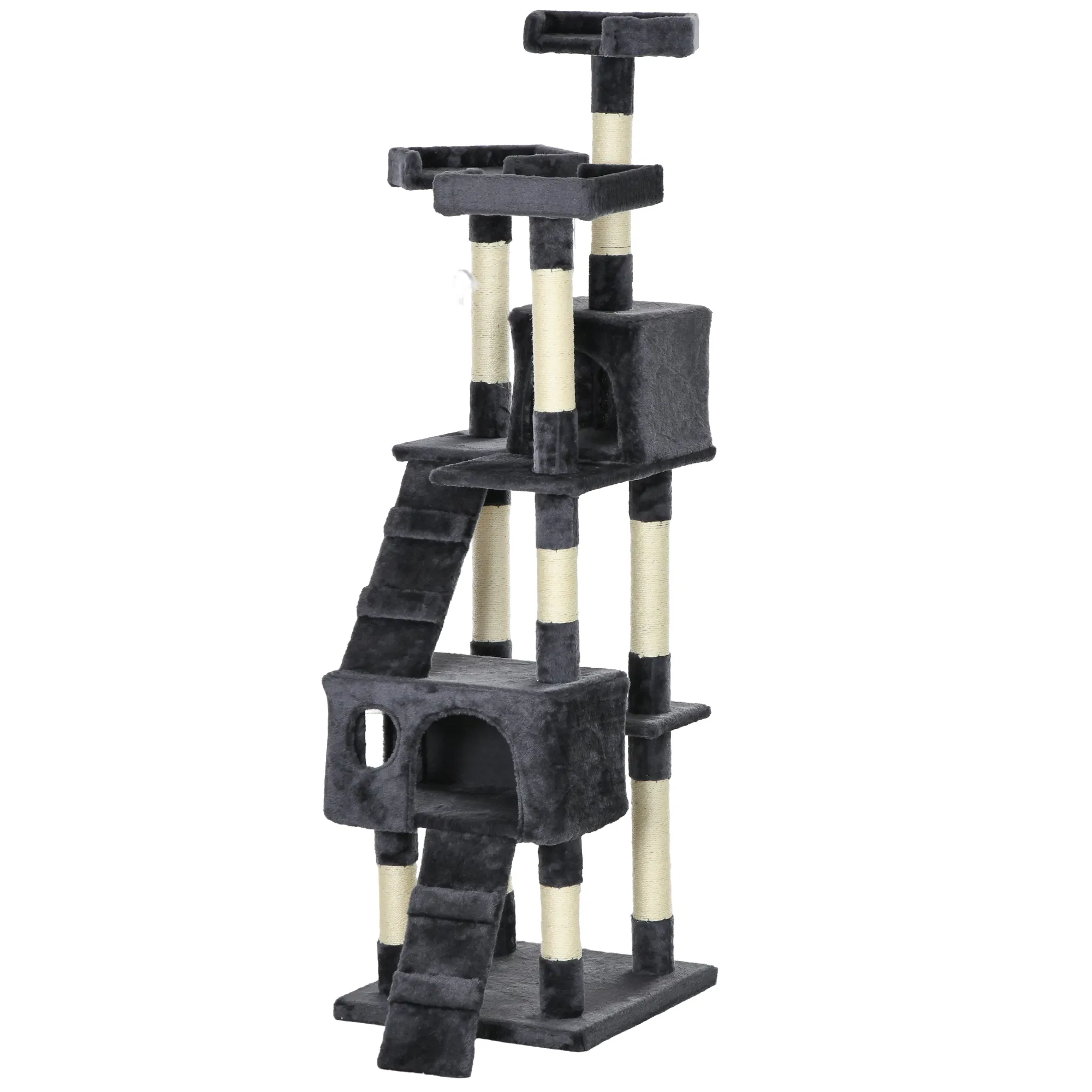 68-inch Multi-Level Cat Scratching Tree Kitty Activity Center Post Tower Condo Pet…