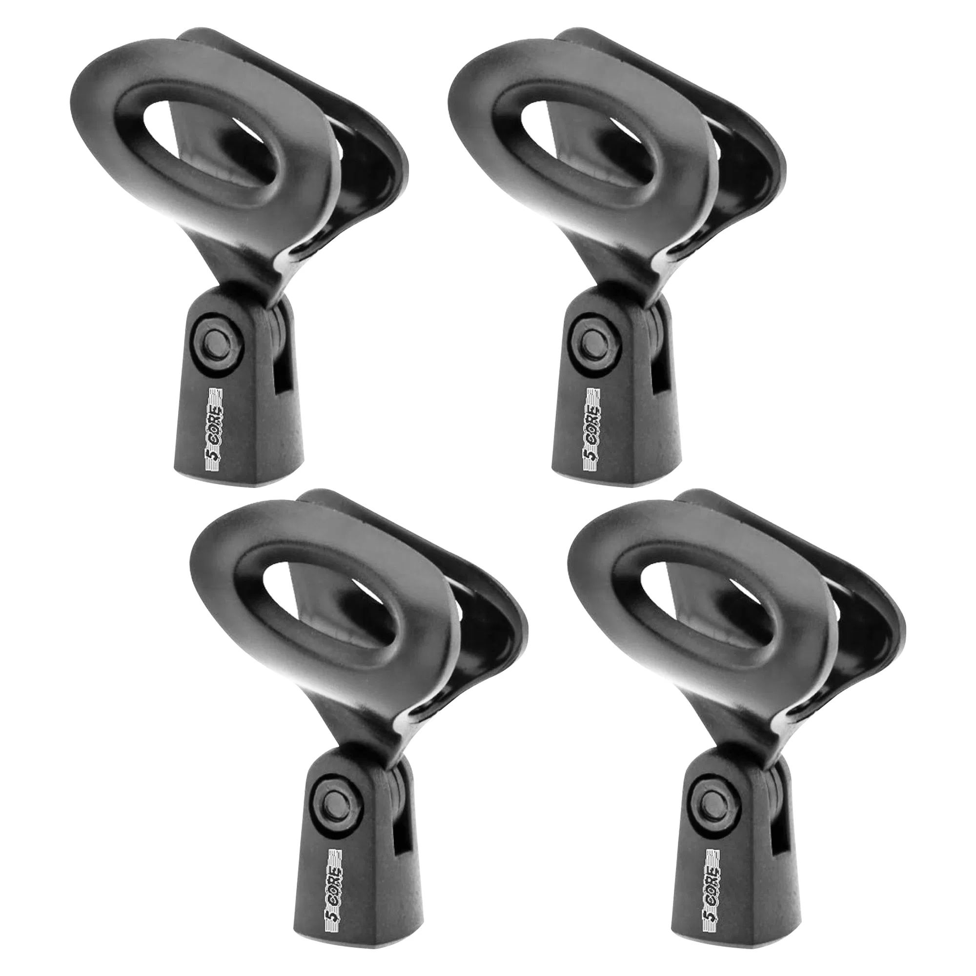 5 Core Mic Clips for Stands 4Pcs Microphone Clip Holder Universal Adjustable with 5/8"…