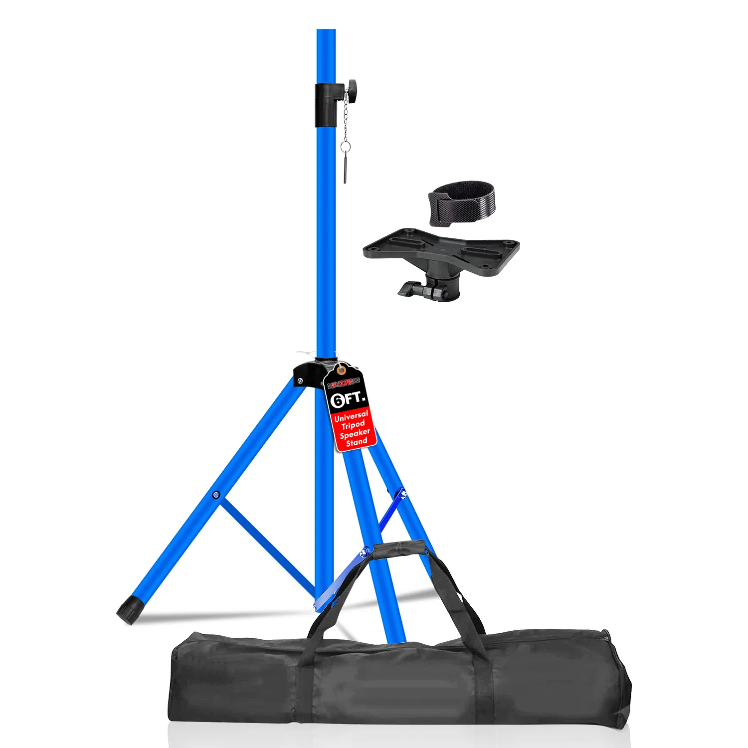 5 Core Speaker Stand Tripod Floor Heavy Duty Adjustable Up to 72 Inch DJ Studio Monitor…