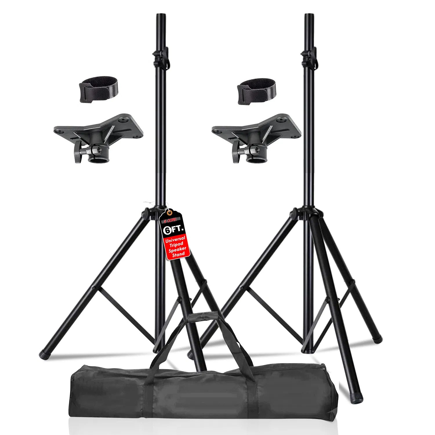 5 Core Speaker Stand Tripod Floor Heavy Duty Adjustable Up to 72 Inch DJ Studio Monitor…