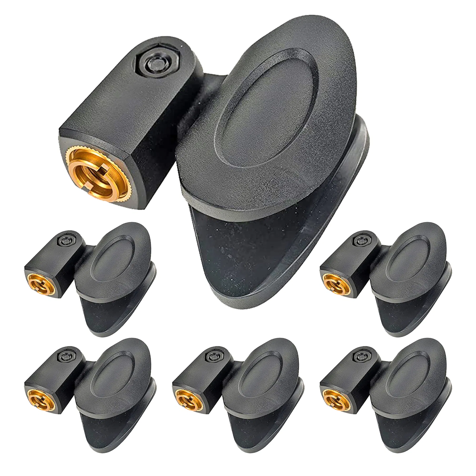 5 Core Microphone Clips for all Handheld Transmitters Universal Adjustable Mic Clips with…