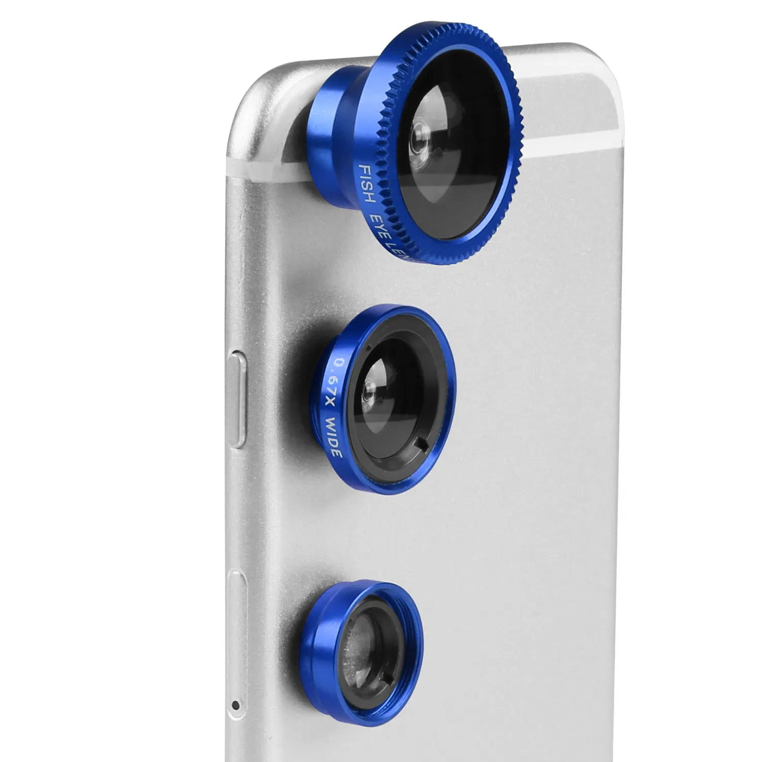 Phone Camera Lens Kit Magnetic 180°Fisheye Lens 0.67xWide Angle 10X Macro Lens for iPhone…