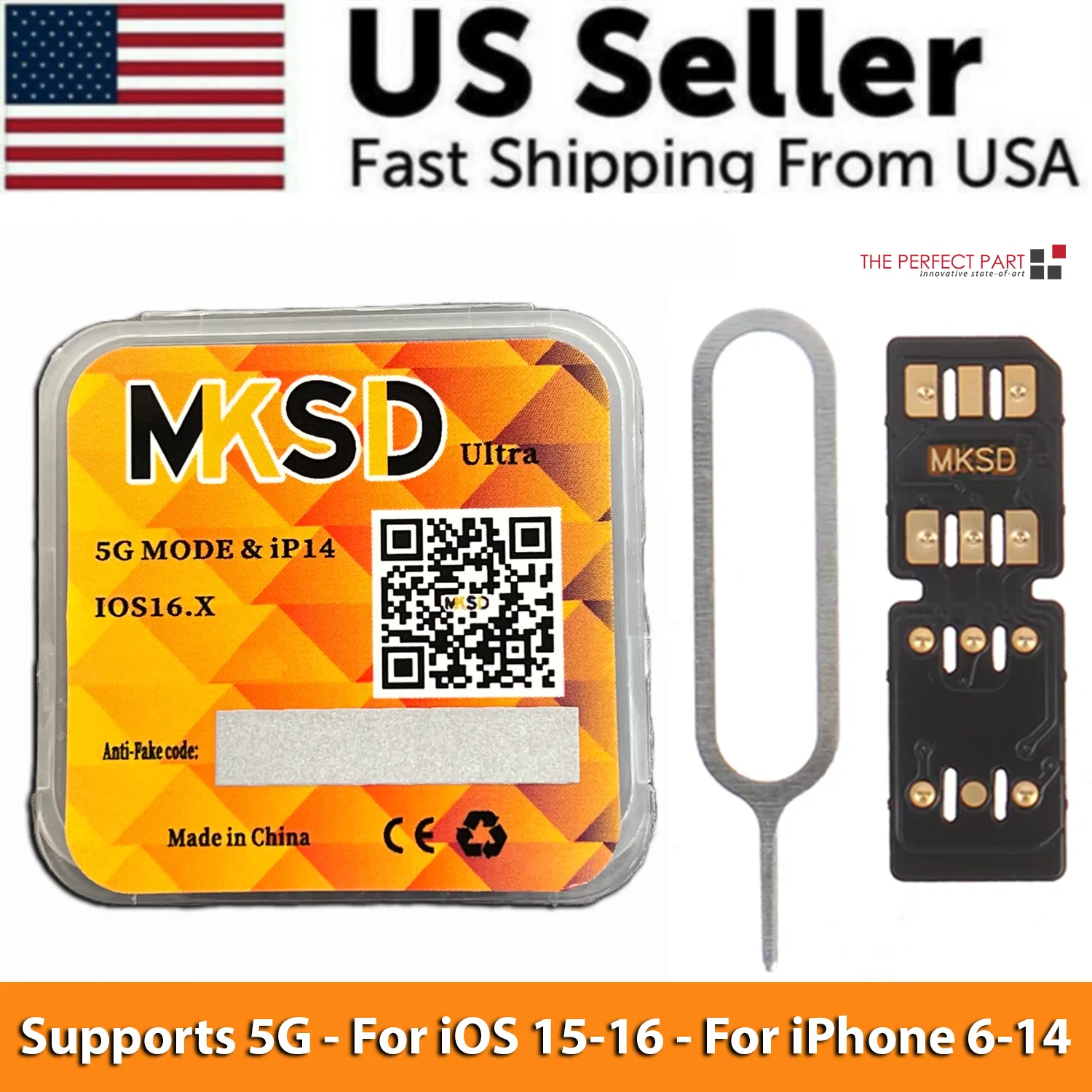 MKSD Ultra V5.3 Unlock Card RSIM Chip Service iPhone 14 13 12 11 X XR 8 7 6