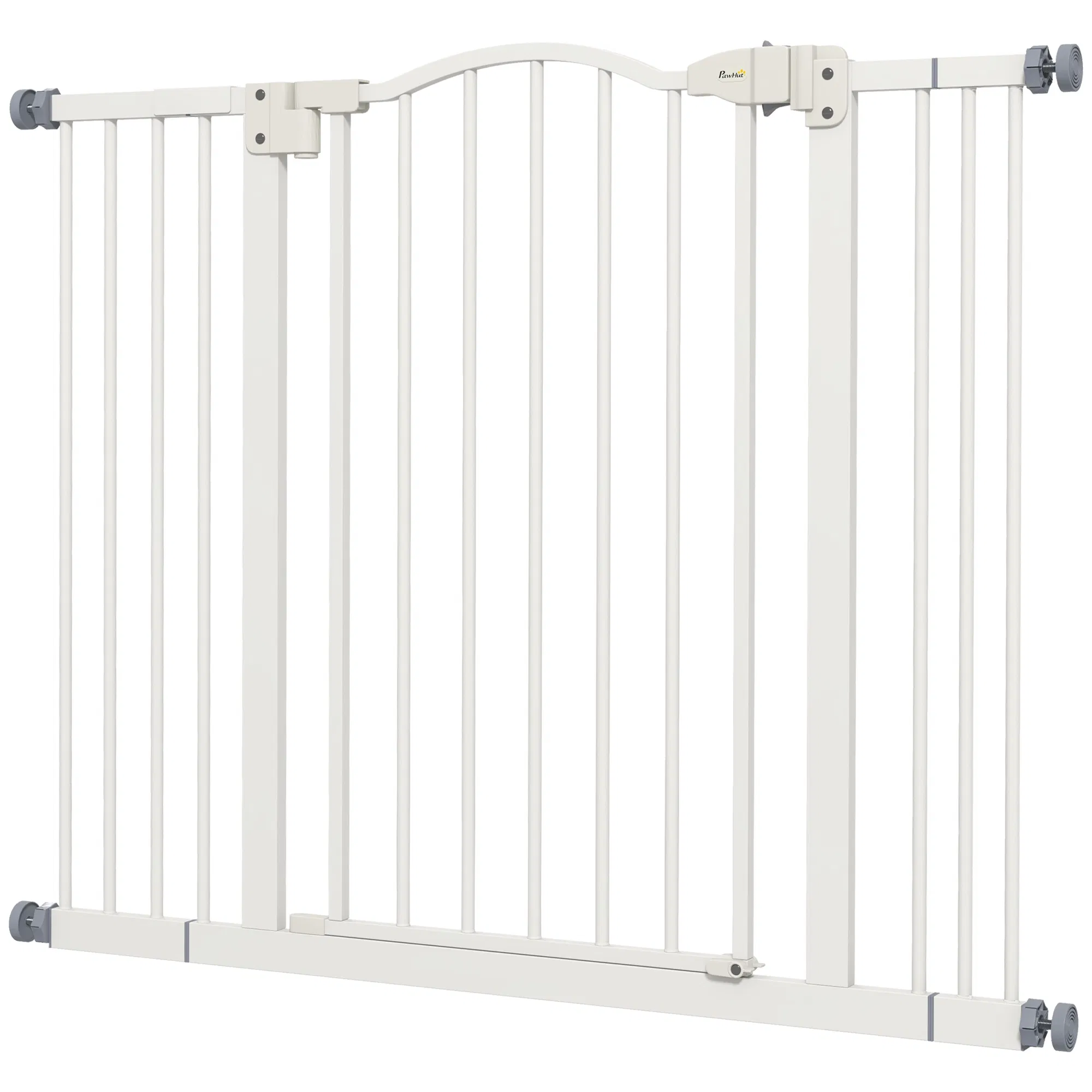 Extra Tall Dog Gate with Door, Pressure Fit, Auto Close, Double Locking for Doorways…
