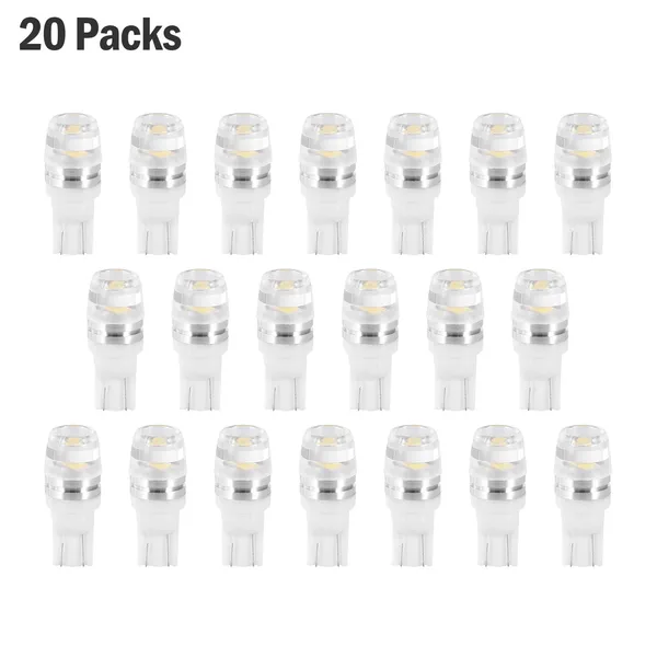 20-Pack LED Car Light Bulbs T10 2323SMD 6500K White Auto Lamps Replacement For Dome Map…