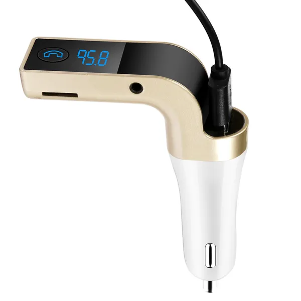 Car Wireless FM Transmitter USB Charger Hands-free Call MP3 Player MMC Card Reading…